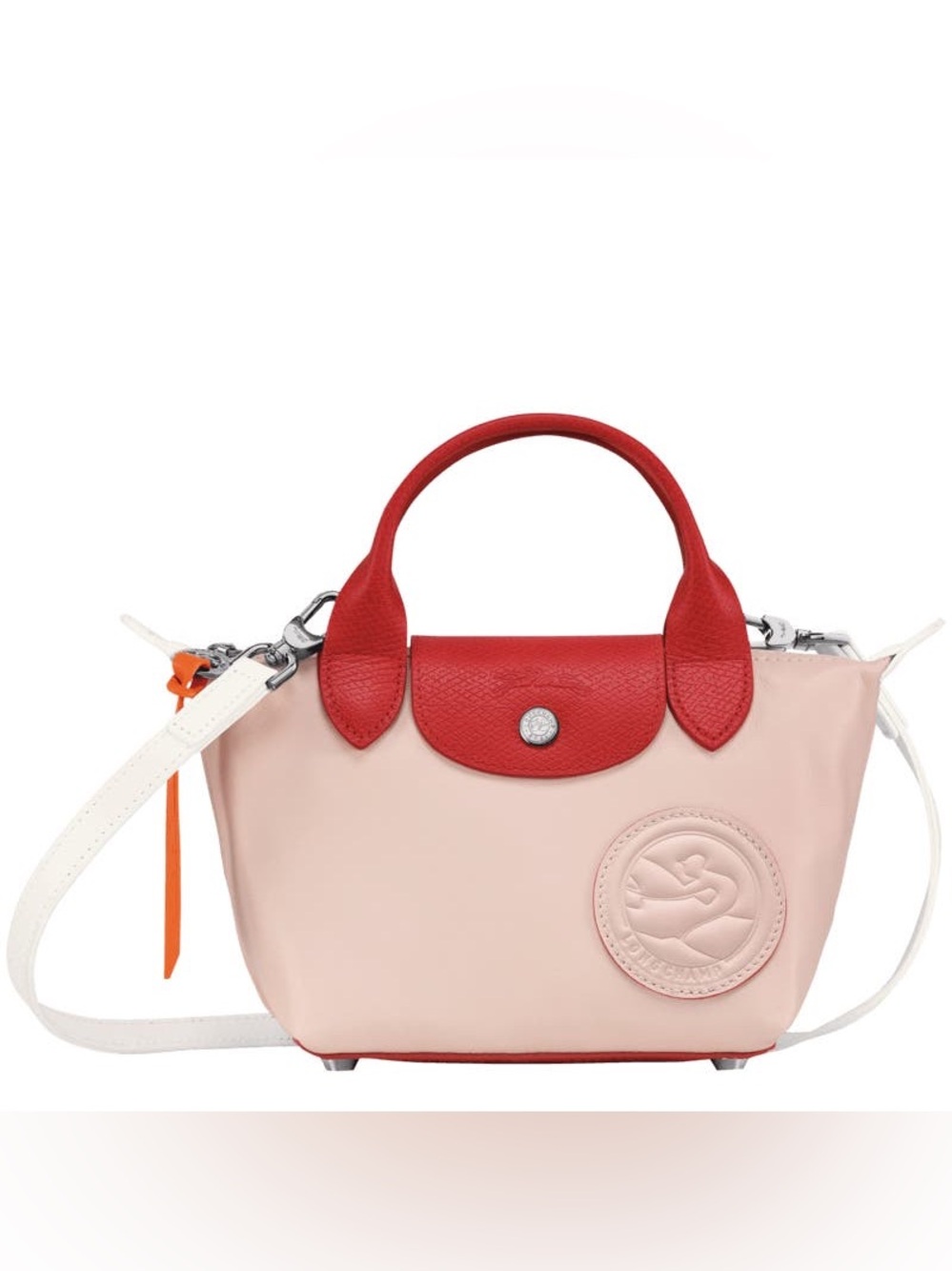 Longchamp Le Pliage Xtra XS Limited Edition Pink Red White